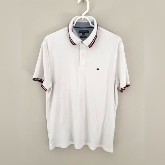 Tommy Hilfiger Custom Fit Short Sleeve Polo Shirt Size Large - Picture 3 of 5